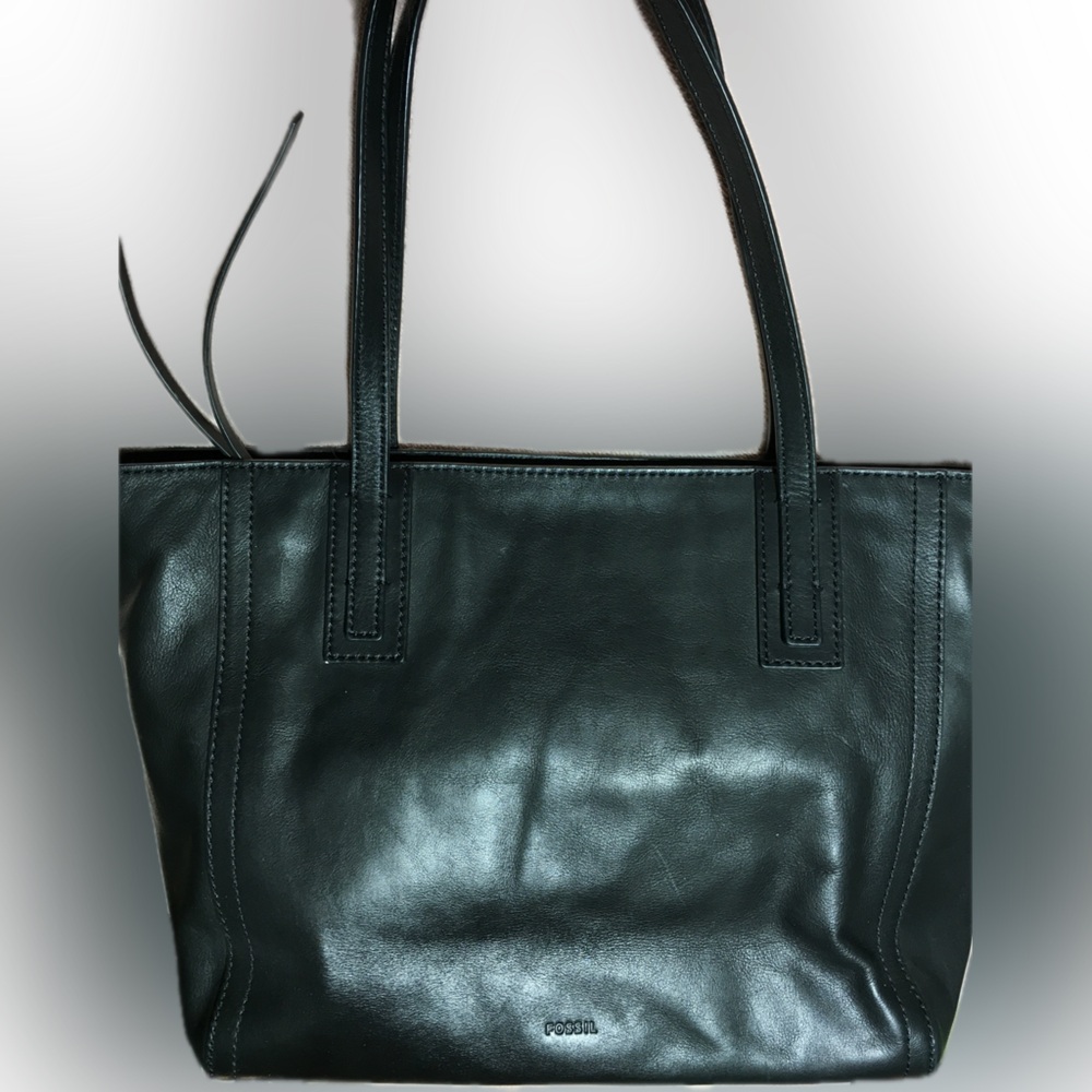 FOSSIL Emma Leather Tote Shoulder Handbag EUC